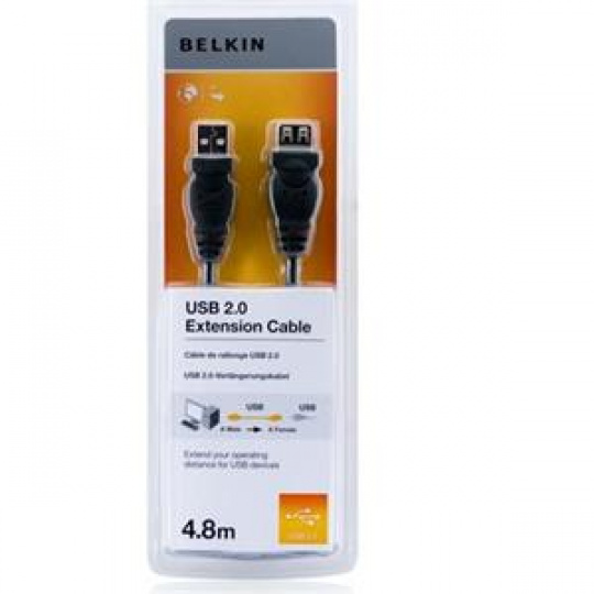 Belkin kabel USB 2.0 prodlužovací řada standard, 4,8m