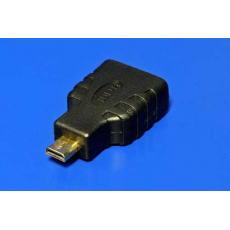 Redukce HDMI A (F) - microHDMI (M), zlacená