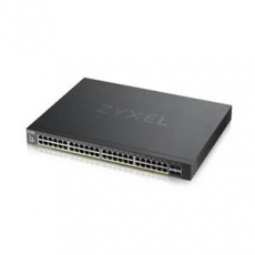 Zyxel XGS1935-52HP, 52 Port Lite-L3 Smart Managed PoE Switch, 48x Gigabit PoE and 4x 10G SFP+, hybrid mode, standalone o