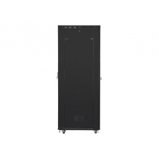 LANBERG Volně stojící skříň 19" 47U/800x1000 (v rozloženém stavu) síťované dveře LCD černá (RAL9004)