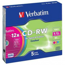 VERBATIM CD-RW SERL 700MB, 12x, jewel case 1 ks