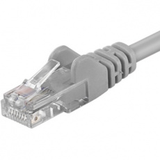PremiumCord Patch kabel CAT6a S-FTP, RJ45-RJ45, AWG 26/7 10m, šedá