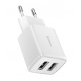 Baseus nabíječka do sítě Compact 2xUSB 10,5W bílá