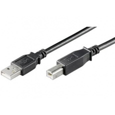 PremiumCord Kabel USB 2.0, A-B, 3m, černý