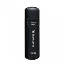 Transcend 64GB JetFlash 750, USB 3.0 flash disk, MLC, LED indikace, černý