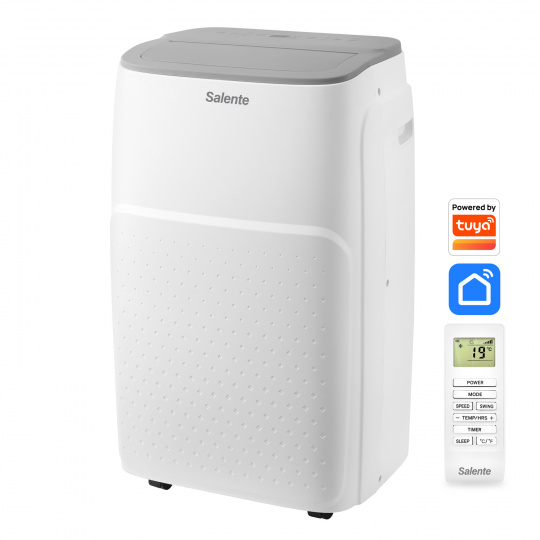 Salente SummerICE12, chytrá mobilní klimatizace, 12000 BTU, Wi-Fi+Bluetooth, dálkové ovládání