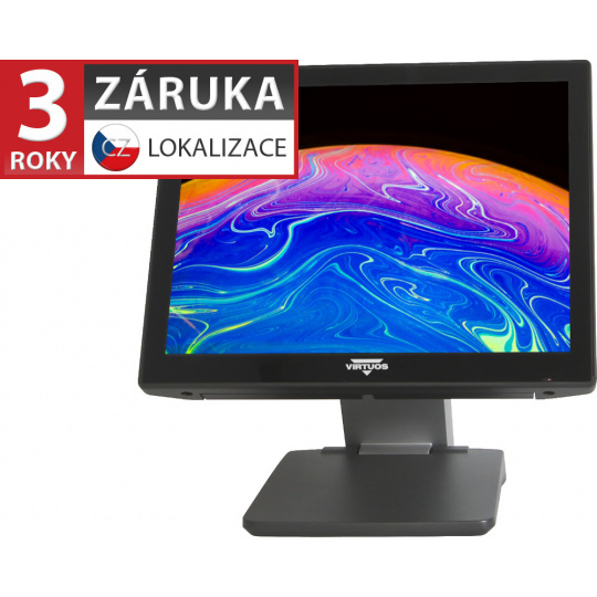 AerXPOS PP-9735L, 15" 4:3 LCD LED, šedý