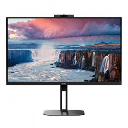 AOC LCD Q27V5CW/BK 27" IPS/2560x1440@75Hz/1ms/300cd/20mil:1/HDMI/DP/4xUSB/USB-C/Webcam/Repro/Pivot/VESA