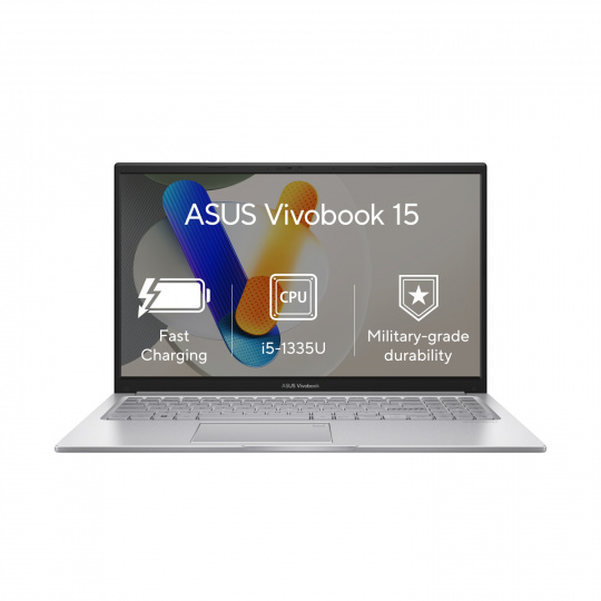 ASUS Vivobook 15/X1504VA/i5-1335U/15,6"/FHD/16GB/512GB SSD/Iris Xe/W11H/Silver/2R