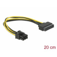 Delock napájecí kabel SATA 15 pin na 6 pin PCI Express