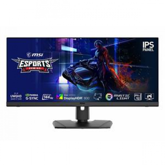 MSI Gaming monitor Optix MPG341QR, 34"/3440 x 1440 /IPS, 144Hz/1ms/1000:1/550cd / m2 /2xHDMI/DP/USB-C/USB