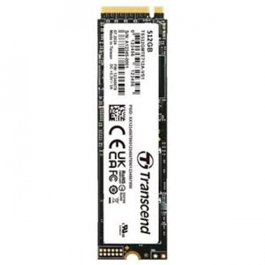 TRANSCEND MTE712A-VS1 512GB Industrial SSD diskM.2 2280, PCIe Gen4x4, M-Key, 3D TLC BiCS5, PE: 3K, extended temp, TCG