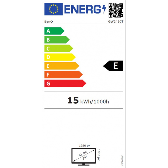 BenQ LCD GW2480T 23.8" IPS/1920x1080/8bit/5ms/DP/HDMI/VGA/Jack/VESA/repro/pivot