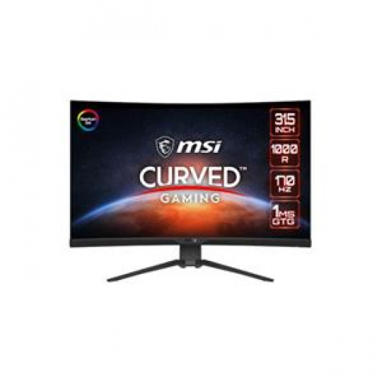 MSI Gaming monitor MAG 325CQRF QD, 31,5"  Rapid VA zakřivený /2560x1440 (WQHD)/170Hz/1ms/DP/2xHDMI/3xUSB/USB-C/Výškově nastaviteln