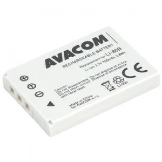 Avacom náhradní baterie Olympus LI-80B Li-Ion 3.7V 750mAh 2.8Wh