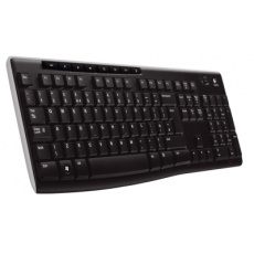 Logitech K270/Bezdrátová USB/CZ-SK layout/Černá