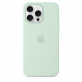 iPhone 16 Pro Max Silicone Case with MS-Aquamarine