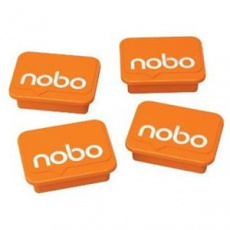 Nobo magnety 30 mm, oranžové (4)