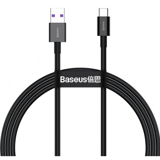 Baseus datový kabel Superior USB-C 1m 6A 66W černý