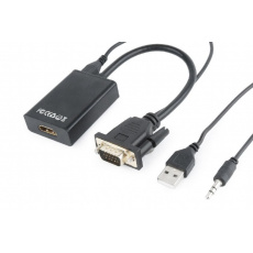 GEMBIRD Redukce VGA - HDMI, 0,15m, M/F