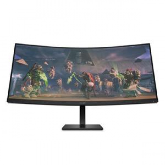 HP LCD OMEN 34c WQHD 165Hz curved 34"/3440x1440 VA QHD AG/21:9/3000:1/400cd/1ms/2xHDMI/1xDP/VESA/výškově stavitelný/repr