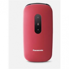 Panasonic KX-TU446EXR mobilní telefon pro seniory -  barevný displej 2,4", véčko, červený