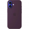 iPhone 16 Silicone Case with MS - Plum