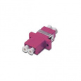 Digitus LC/LC Coupler, OM4, Color RAL 4003 Zirconia Ceramic Sleeve, Plastic housing,Multimode incl. fixing material