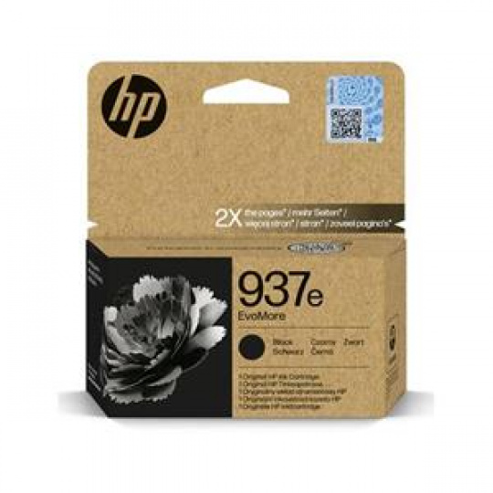 HP Ink Cartridge 937e EvoMore/Black/2500 stran