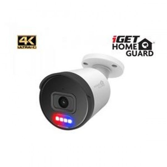 iGET HOMEGUARD HGNHK938CAM - IP PoE kamera s 4K rozlišením, obousměrným zvukem, LED světlem