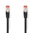 Nedis CCGL85221BK15 - Síťový kabel CAT6 | S / FTP | RJ45 Zástrčka - RJ45 Zástrčka | 1,5 m | Kulatý | LSZH | Černá