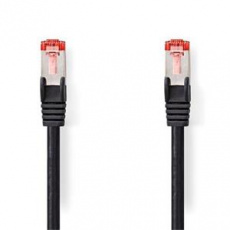 Nedis CCGL85221BK15 - Síťový kabel CAT6 | S / FTP | RJ45 Zástrčka - RJ45 Zástrčka | 1,5 m | Kulatý | LSZH | Černá