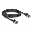 Delock Síťový kabel RJ45 Cat.8.1, F/FTP Slim Pro, 3 m, černý