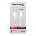 SWISSTEN DATOVÝ KABEL USB/LIGHTNING BÍLÝ 1,2M (SAMOPRODAVAČ)