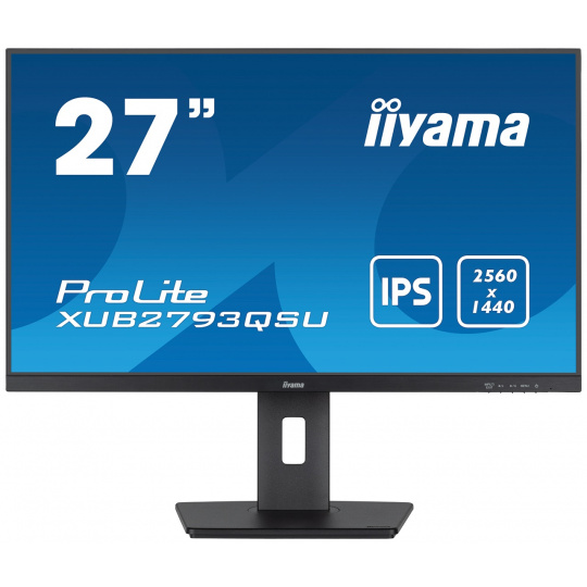 iiyama ProLite/XUB2793QSU-B7/27"/IPS/QHD/100Hz/1ms/Black/3R