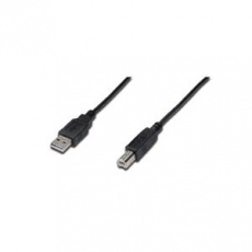 Digitus Připojovací kabel USB 2.0, typ A - B M / M, 1,8 m, černý