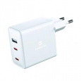 SWISSTEN SÍŤOVÝ ADAPTÉR GaN 2x USB-C + 1xUSB 70W