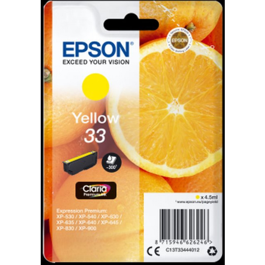 EPSON cartridge T3344 yellow (pomeranč)