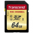 Transcend 64GB SDXC (Class 10) UHS-I U3 paměťová karta, 95 MB/s R, 60 MB/s W