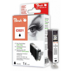 PEACH kompatibilní cartridge Canon CLI-521BK, Black, 10 ml