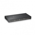 Zyxel GS1920-48v2, 50 Port Smart Managed Switch 44x Gigabit Copper and 4x Gigabit dual pers., hybrid mode, standalone or