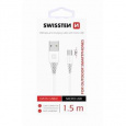 SWISSTEN DATA CABLE USB / MICRO USB 1,5 M BÍLÝ (9mm)