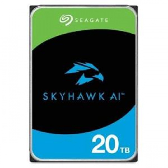 Seagate SkyHawk AI HDD, 20TB, SATAIII, 256MB cache, 7.200RPM