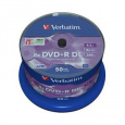 VERBATIM DVD+R DL AZO 8,5GB, 8x, spindle 50 ks