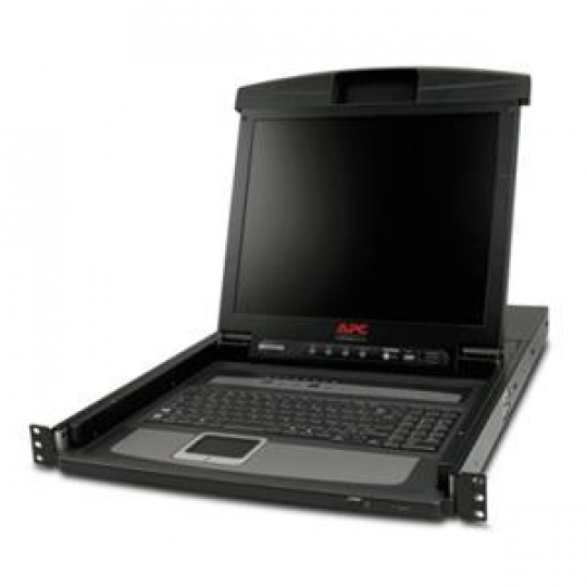 APC 17" Rack LCD Console with Integrated 8 Port Analog KVM Switch