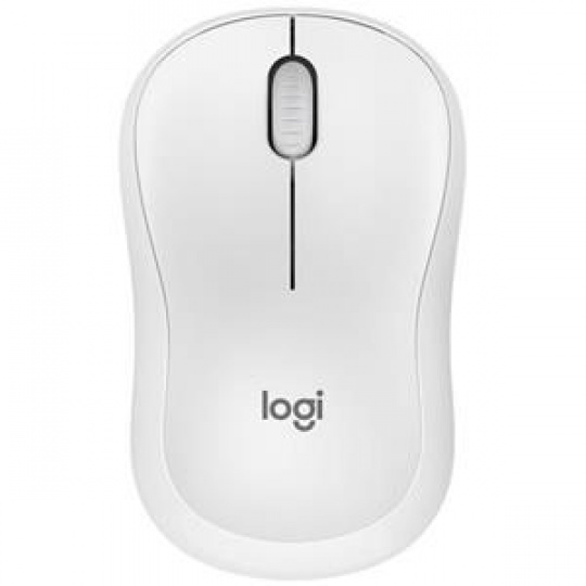 Logitech myš Wireless M240 silent - optická, bezdrátová, 3 tlačítka,tichá, bluetooth, 400-4000dpi, bílá